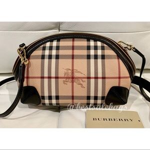 NWT AUTH Burberry Haymarket Check Crossbody Bag
